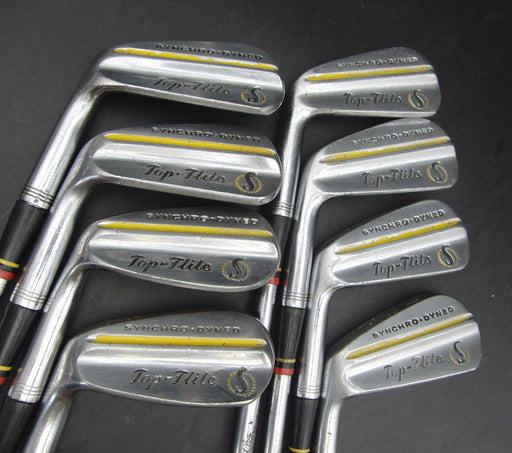 Set of 8x Left-Handed Spalding Top-Flite Irons 2-9 Regular Steel Shafts