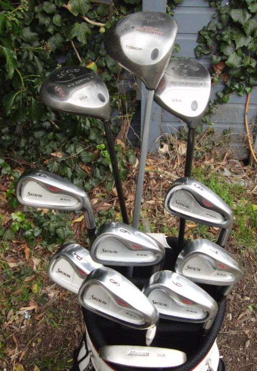 Set of Srixon WR 4-PW+ Callaway Driver+ 3 Wood+ 5 Wood +Putter + Srixon Bag*