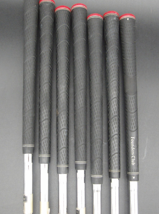Set of 7x Founders Club Deltoid Black 5-SW Irons Regular Steel Shafts*