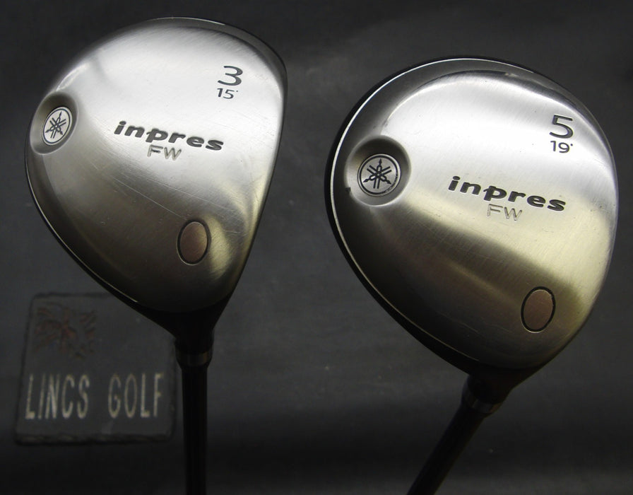 Set of 2 Yamaha Inpres 15° 3 + 19° 5 Woods Stiff Graphite Shafts