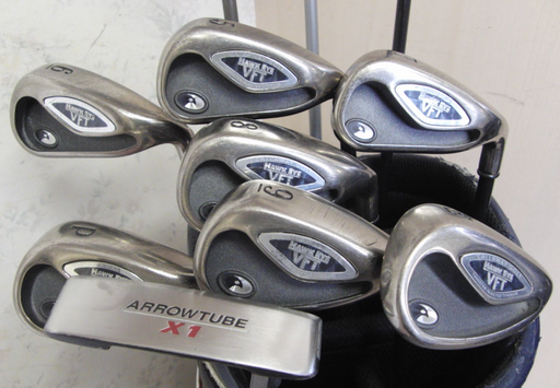 Set Of Callaway Hawk Eye VFT 5-SW Irons + Driver + 3 + 4 Wood + Putter