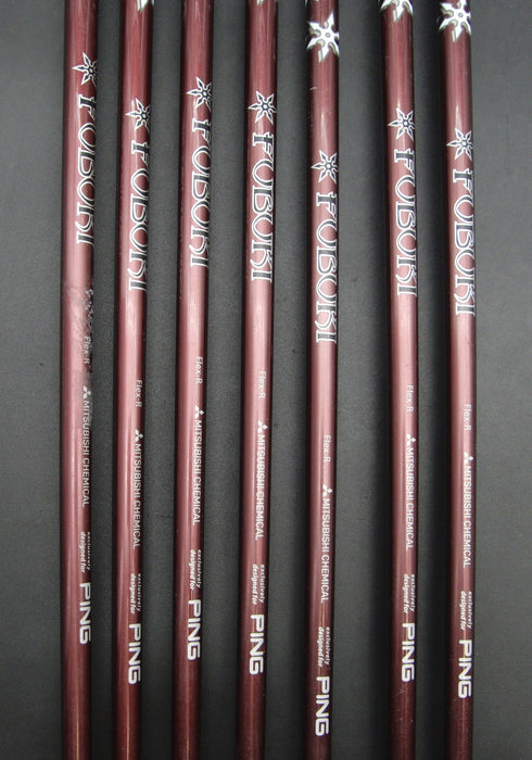 Set 7x Ping G700 White Dot Irons 6-SW+UW Regular Graphite 0.75" Longer than STD