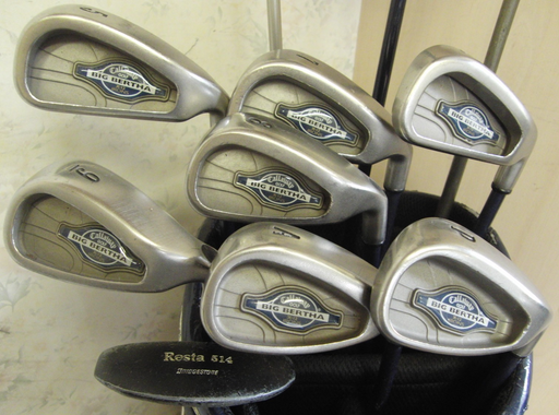Set Of Callaway Big Bertha X-12 5-PW/GW Irons+Bridge Stone Driver+3+5 Wood+Putte