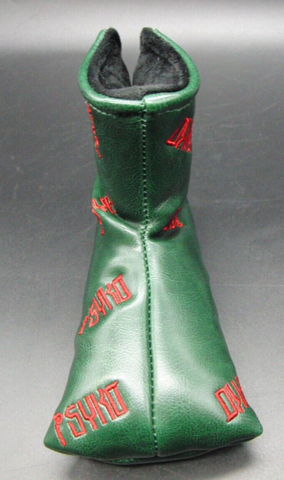 Luxury PSYKO GOLF Embroidered-Logo Genuine Leather Putter Head Cover