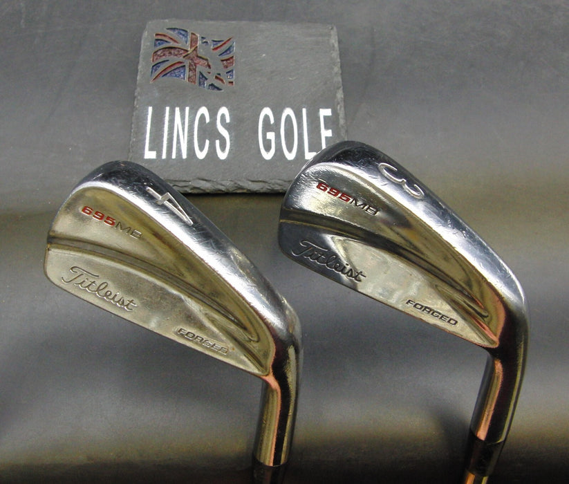 Set of 2 Titleist 695 MB Forged 3 and 4 Irons Regular Steel Shafts G/Pride Grips