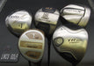 Set of 5x Multi Brands Drivers Regular & Stiff Graphite Shafts Black Grips