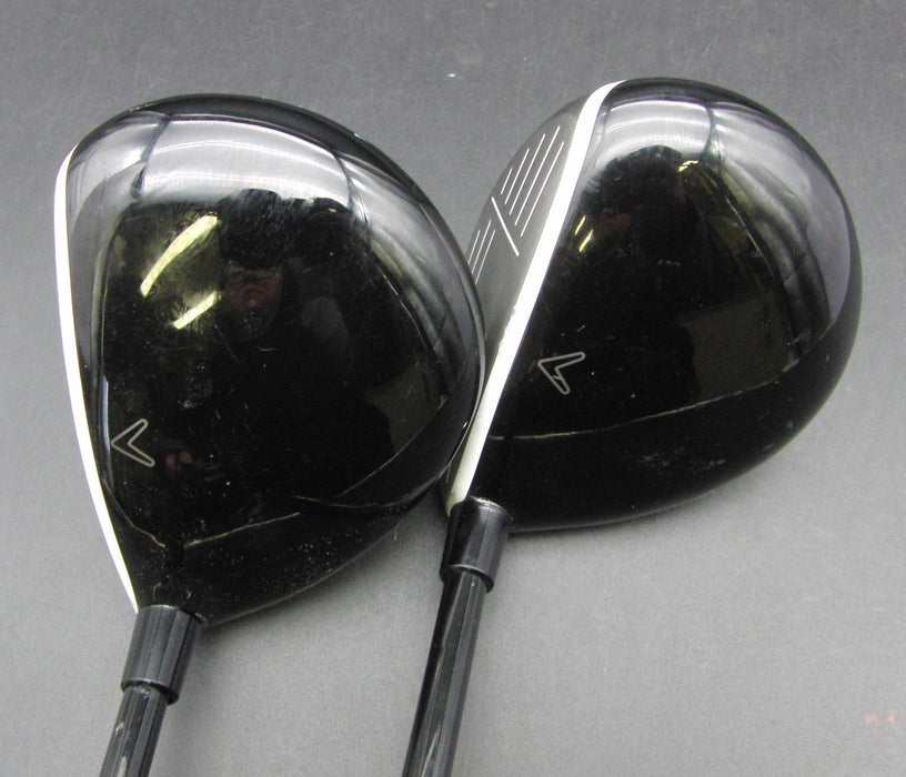 Set of 2 Callaway Big Bertha 3 + 5 Wood Stiff Graphite Shafts Callaway Grips