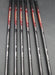 Set of 6x Mizuno JPX A25 5-PW Irons Regular Graphite Shafts Black Grips