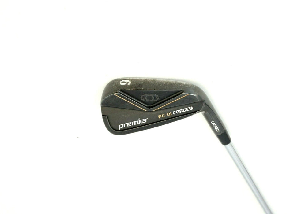 United Premier PC-01 Forged 6 Iron Stiff Steel Shaft Black Widow Grip
