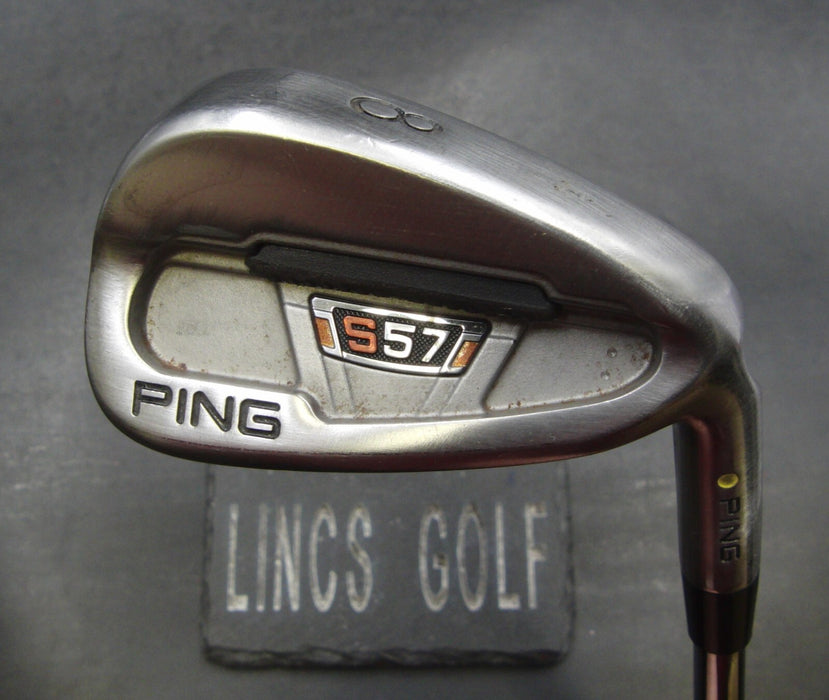 Ping S57 Yellow Dot 8 Iron Stiff Steel Shaft Golf Pride Grip