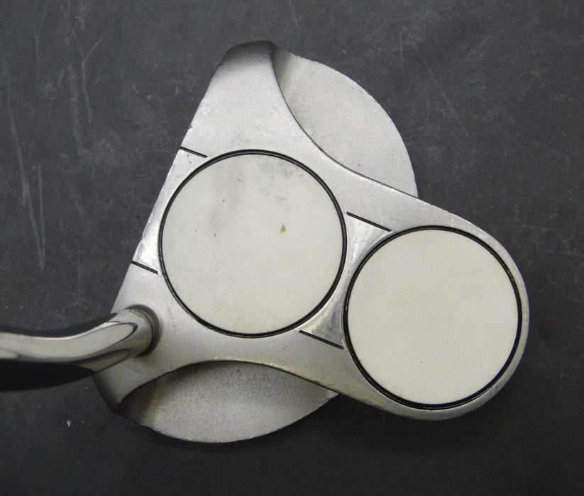Odyssey White Steel 2-Ball Putter Steel Shaft 82cm Length Psyko Grip*