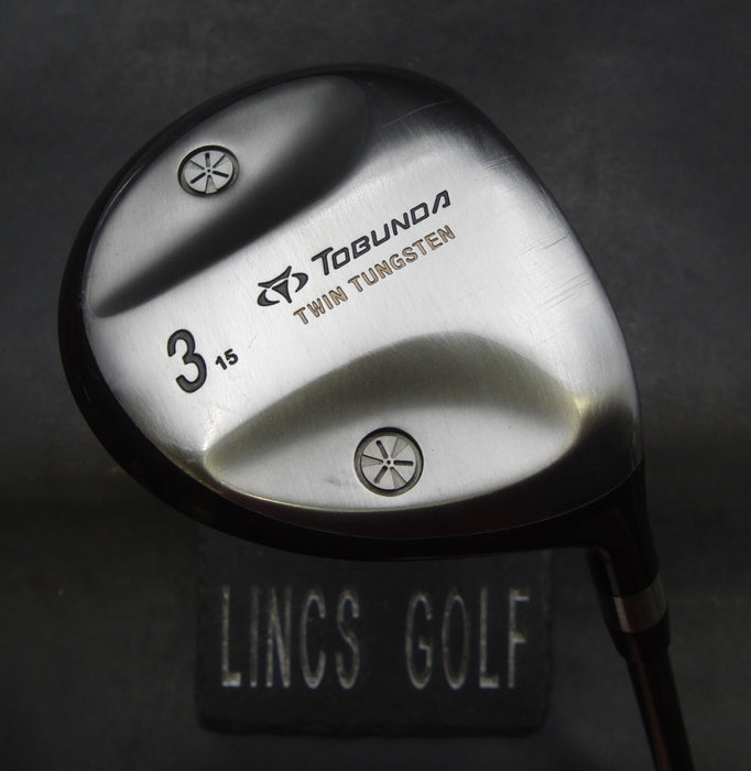 Tobunda Twin Tungsten 15° 3 Wood Regular Graphite Shaft Golf Pride Grip
