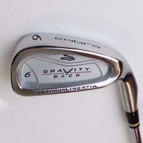 Polished Cobra Gravity Back 6 Iron Regular Flex Steel Shaft Cobra Grip