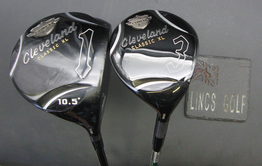 Set of 2 Cleveland Classics XL 3 Wood + 10.5° Driver Regular Graphite Shafts
