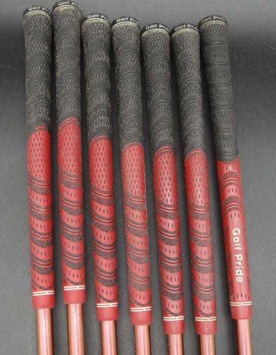 Set of 7x Tsuruya Golden Prix Irons 5-PW+AW Regular Graphite Shafts G/P Grips*