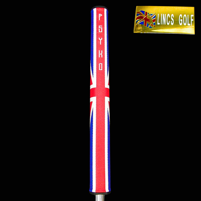 Custom Milled Great Britain Themed Strokers Putter 90cm Steel Shaft PSYKO Grip