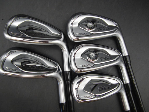 Set of 5x Titleist T200 Irons 6-PW Uniflex Graphite Shafts Golf Pride Grips