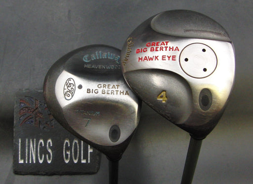 Set of 2 Callaway Great Big Bertha 4 & 7 Woods Ladies Graphite Shafts