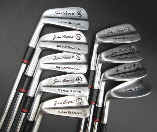 Set of 9x L/H John Letters Scotland Master Model Irons 3-SW Regular Steel Shafts