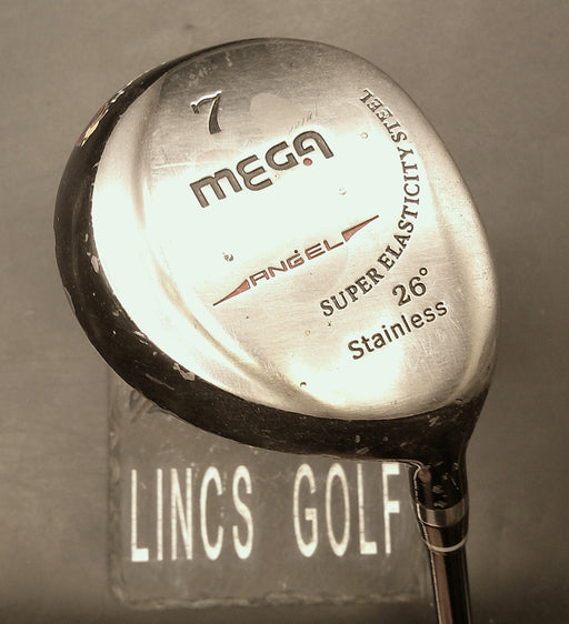 Ladies Mega Angel Stainless 26° 7 Wood Ladies Graphite Shaft Mega Grip