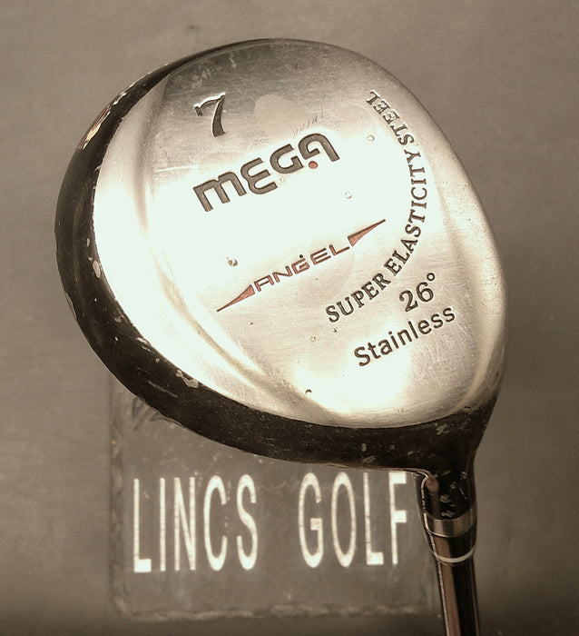 Ladies Mega Angel Stainless 26° 7 Wood Ladies Graphite Shaft Mega Grip