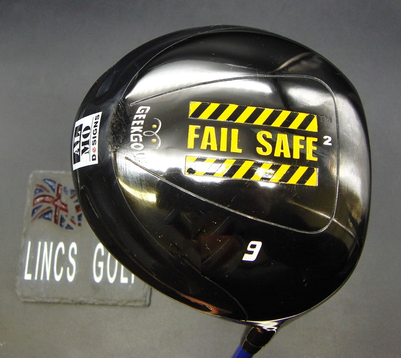 Geek Golf Fail Safe2 9° Driver Extra Stiff Graphite Shaft Lamkin Grip + Geek HC