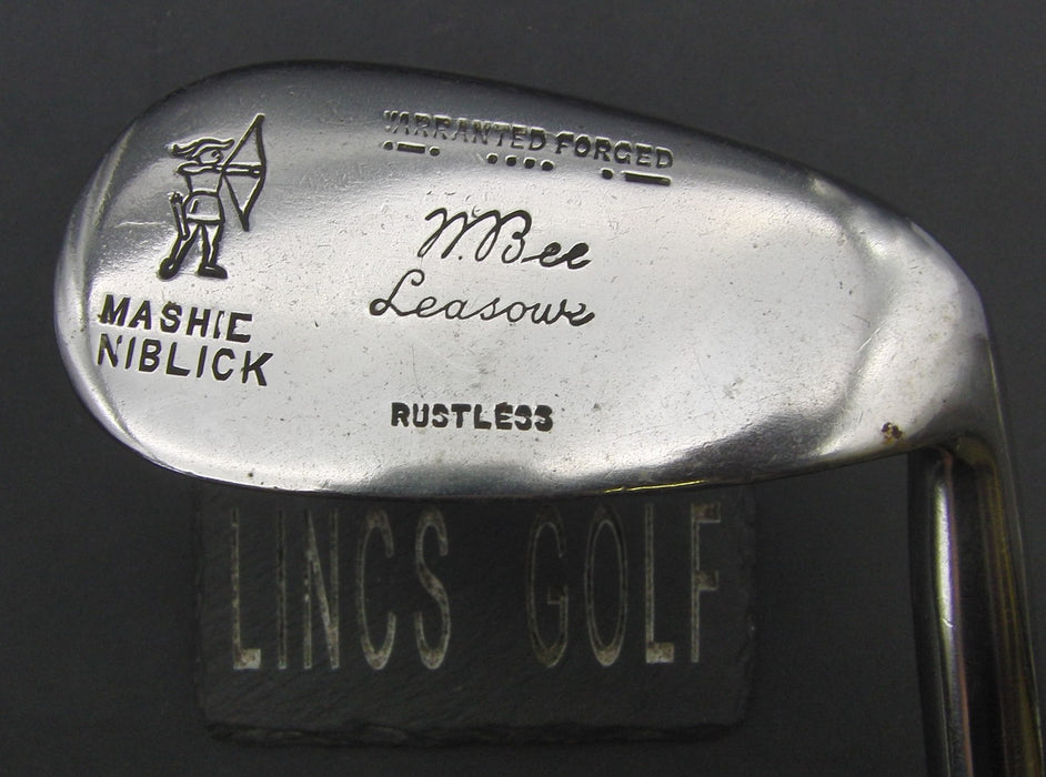 Mashie Niblick Rustless 7 Iron Regular Steel Shaft Black Grip
