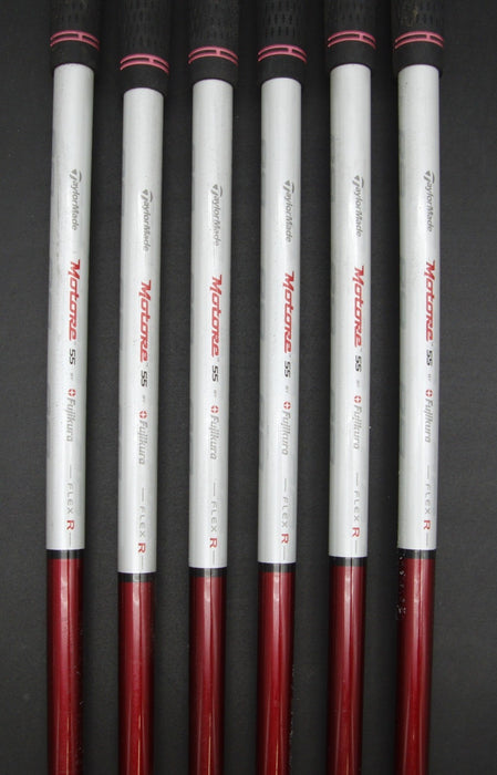Set of 6x TaylorMade R9 Max Irons 5-PW Regular Graphite Shafts GolfPride Grips*