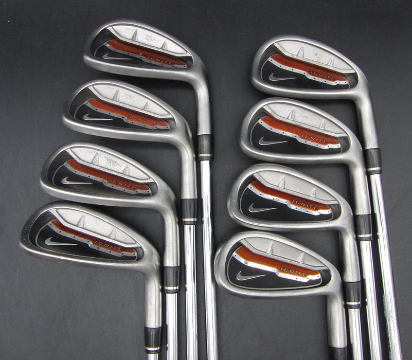 Set of 8x Nike Ignite 4-SW Irons Uniflex Steel Shafts Nike Grips
