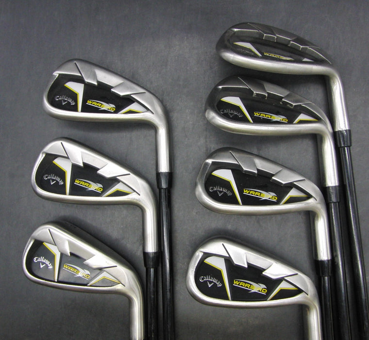 Set of 7 x Callaway WarBird 5-SW Regular Graphite Shafts Callaway Grips*