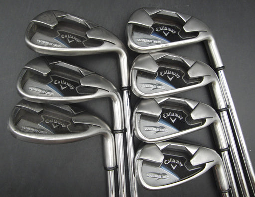 Set of 7x Callaway WarBird Irons 5-SW Uniflex Steel Shafts Callaway Grips