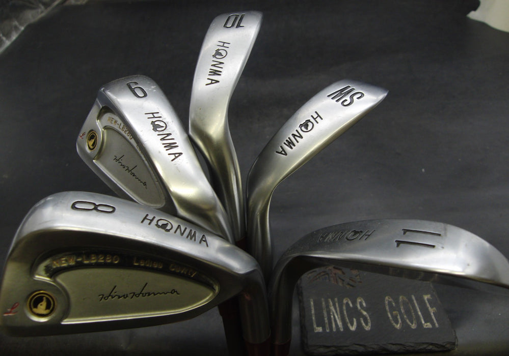 Set of 5 x Ladies Honma New LB280 Irons 8-11+SW Ladies Graphite Shafts*