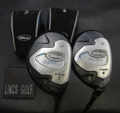 Set of 2 Wilson Reflex 3+4 Hybrids Regular Graphite Shafts & Wilson H/C