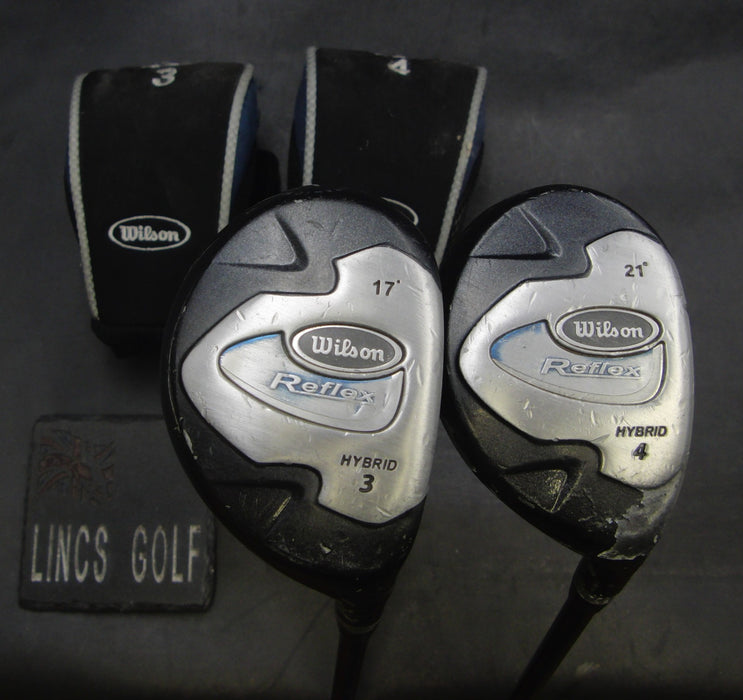 Set of 2 Wilson Reflex 3+4 Hybrids Regular Graphite Shafts & Wilson H/C
