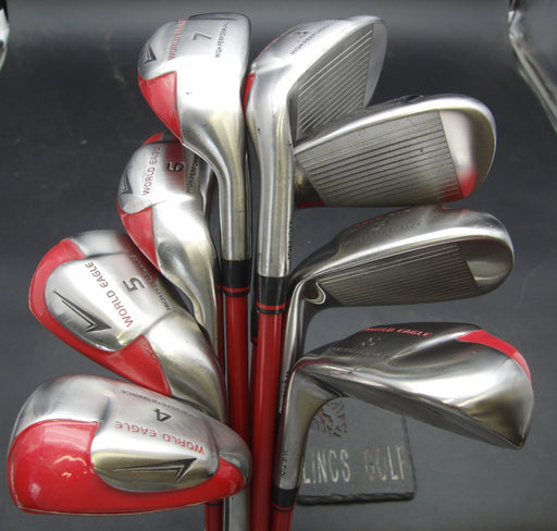 Set 8x World Eagle WE-T101 Hybrid Irons 3-SW Stiff Graphite Shafts(no 8 iron)**