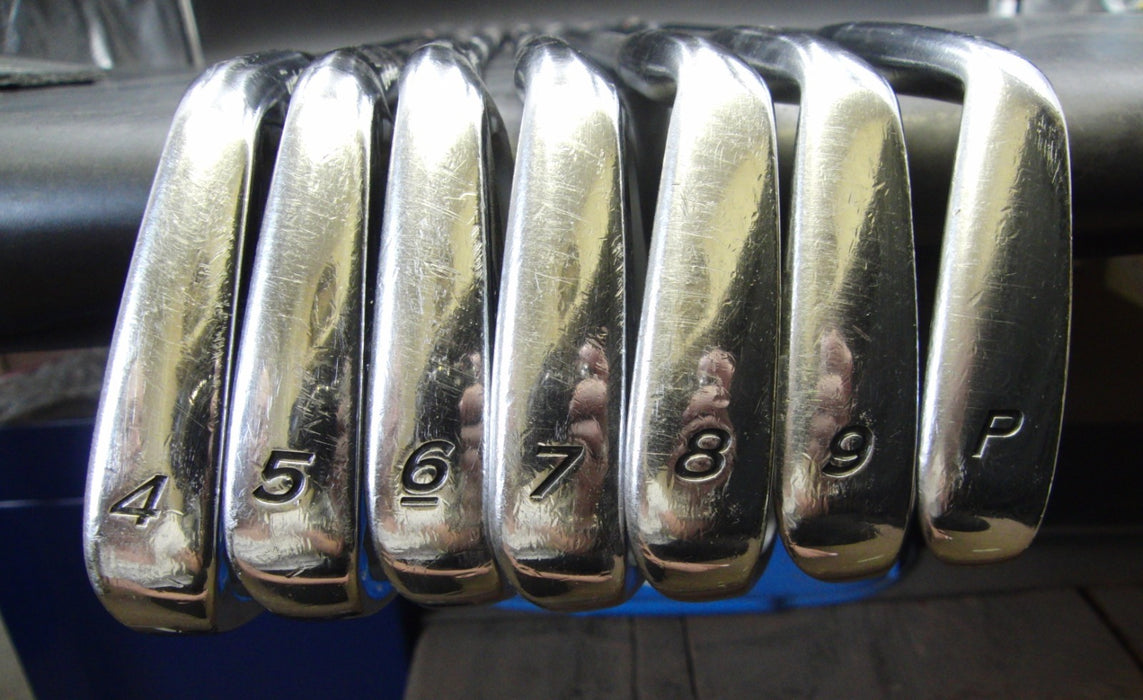 Set of 7x TaylorMade R9 Forged Irons 4-PW Stiff Steel Shafts GolfPride Grips
