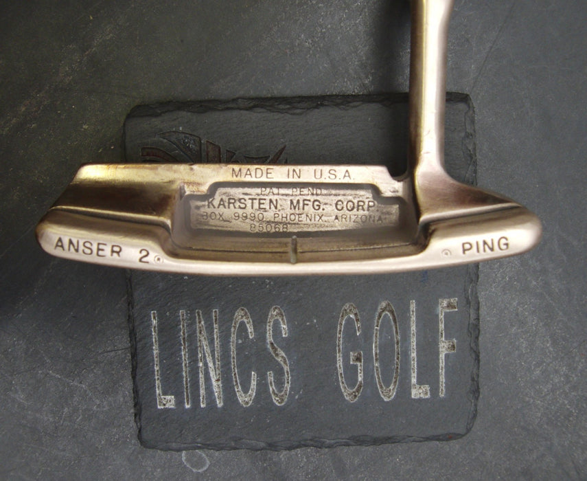 Left Handed BeCu Ping Anser 2 Putter Steel Shaft 90cm Playing Length Ping Grip