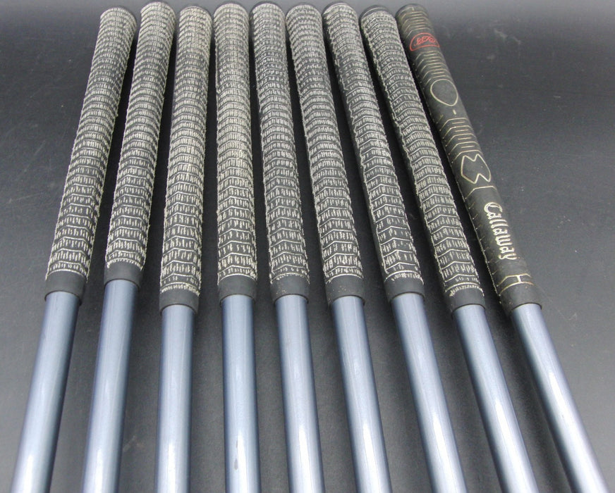 Set of 9x Callaway S2H2 3-SW Irons Regular Graphite Shafts Callaway Grips