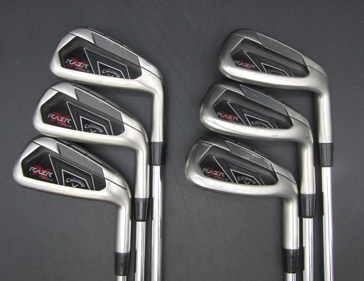 Set of 6x Callaway Razr X Tour 5-PW Irons Regular Steel Shafts Elite Grips*
