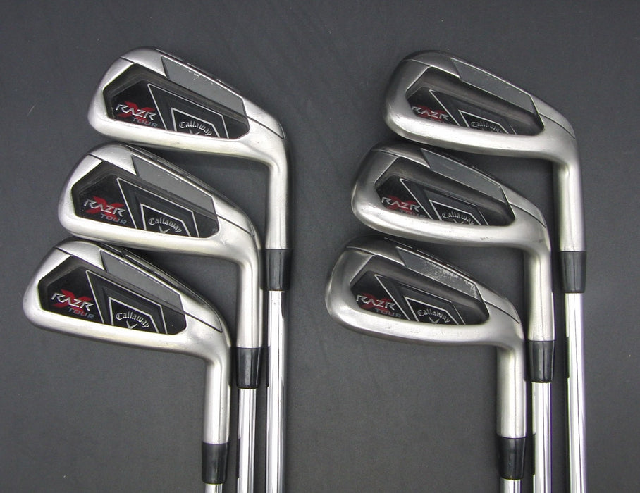 Set of 6x Callaway Razr X Tour 5-PW Irons Regular Steel Shafts Elite Grips*