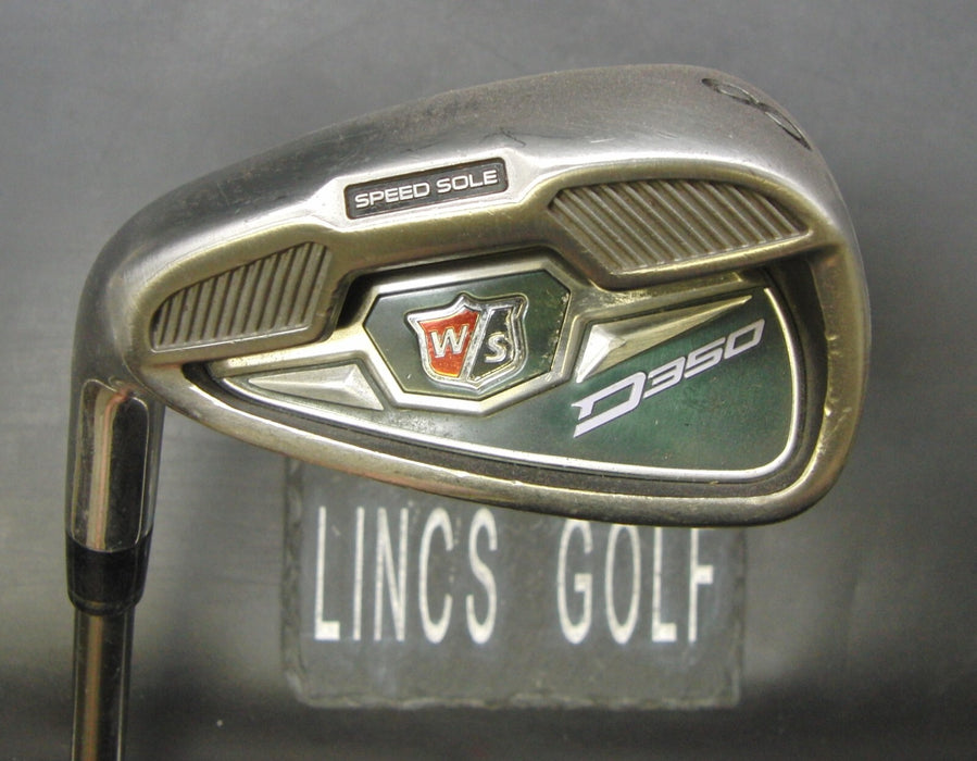 Left Handed Wilson Staff D350 8 Iron Senior Flex Graphite Shaft Wilson Staff Gri