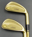 Japanese Set of 2 x Tsuruya Axel Gold Irons 3+4 Regular Graphite Shafts