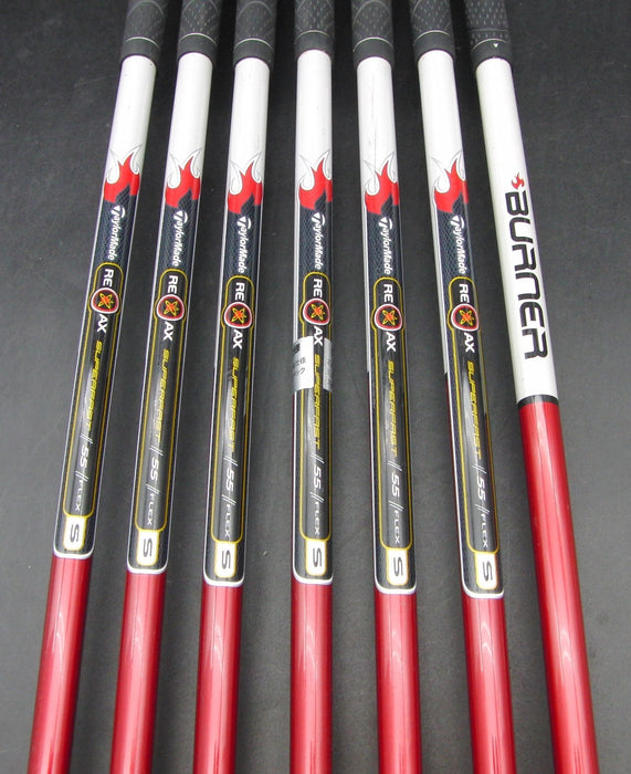 Set of 7x TaylorMade Burner Japanese Model 4-PW Irons Stiff Graphite Shafts