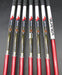 Set of 7x TaylorMade Burner Japanese Model 4-PW Irons Stiff Graphite Shafts