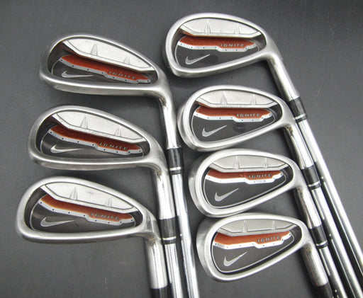 Set of 7x Nike Ignite Irons 4-PW Uniflex Steel Shafts Nike Grips*