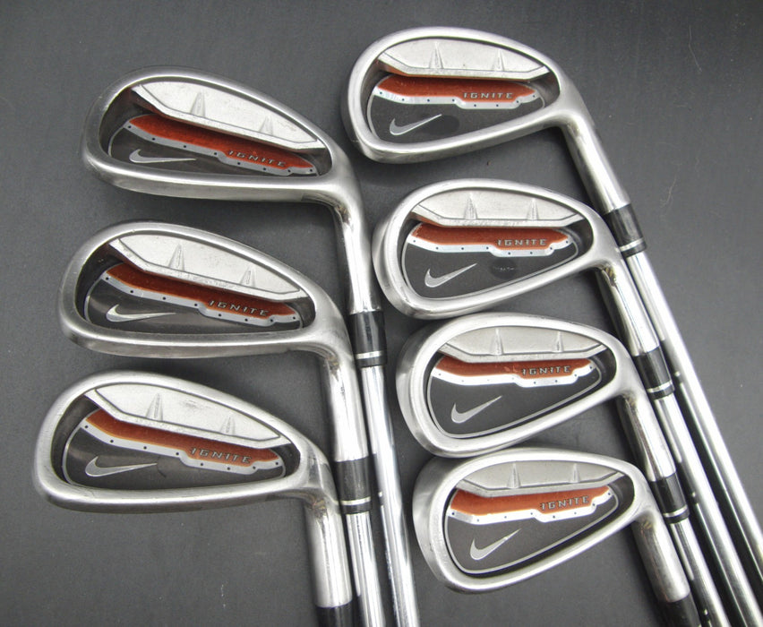 Set of 7x Nike Ignite Irons 4-PW Uniflex Steel Shafts Nike Grips*