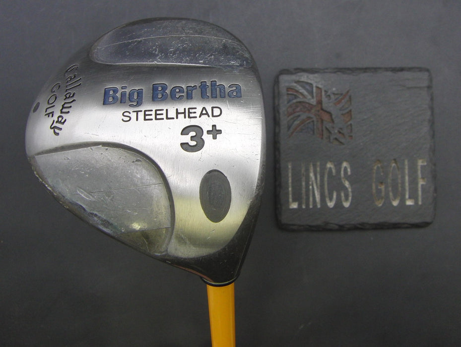 Callaway Big Bertha Steelhead Plus 3 Wood Extra Stiff Graphite Shaft Black Grip