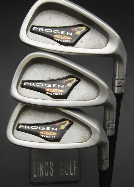 Set of 3 Progen Oversize 7+8 Irons & Pitching Wedge Regular Graphite Shafts