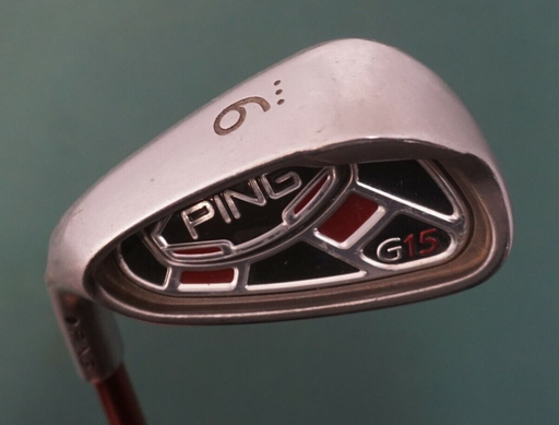 Left-Handed Ping G15 Black Dot 9 Iron Regular Graphite Shaft Tour Match Grip