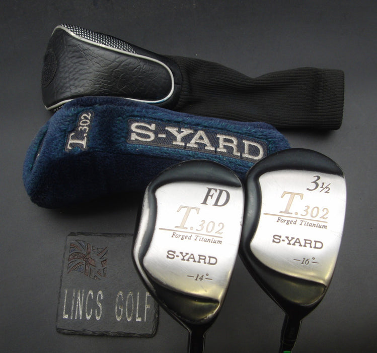 Set of 2 Seiko S-Yard T.302 Forged 14°+16° Hybrids Regular Graphite Shafts & HC